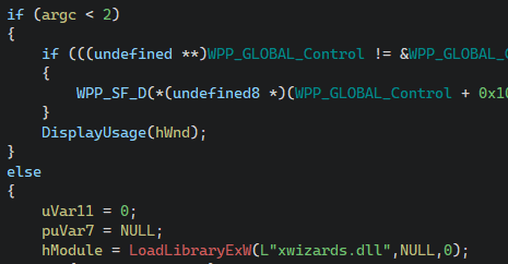 XWizard.exe DLL load