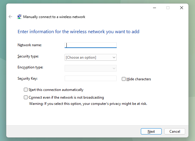 Wireless Connection